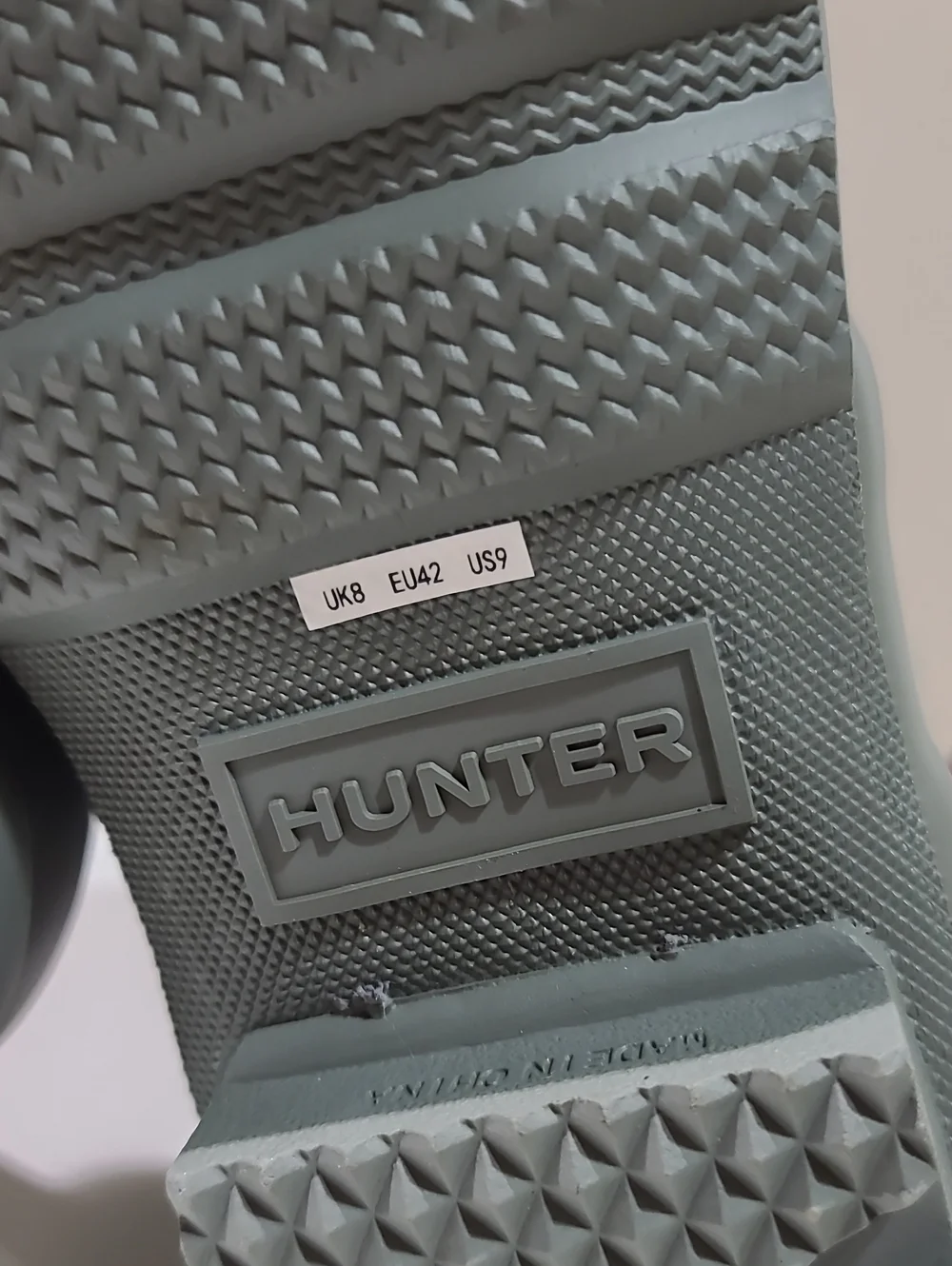 Hunter Original Men's Short Rain Boots / Docker Grey US 9 New